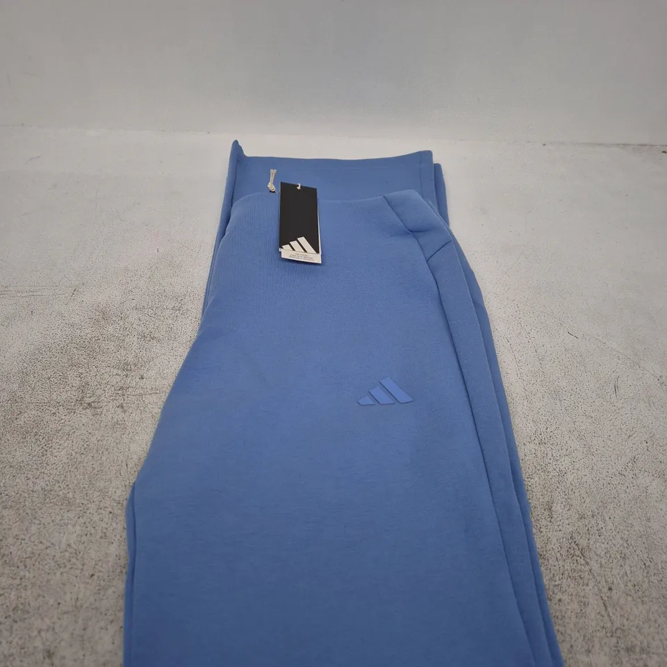 ADIDAS BLUE TRACK PANTS – YOUTH/MEN'S, SIZE UK L