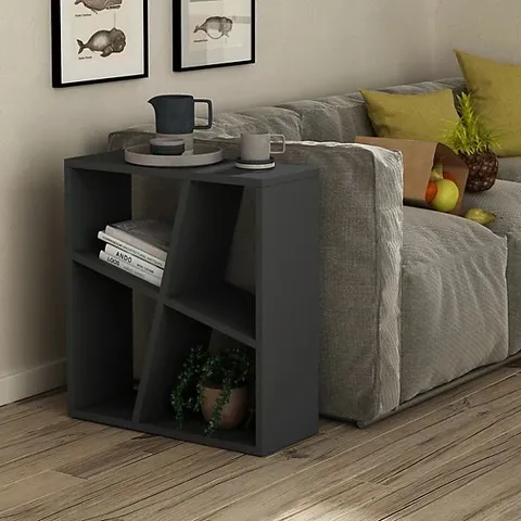 BRAND NEW BOXED BAL SIDE TABLE - ANTHRACITE 
