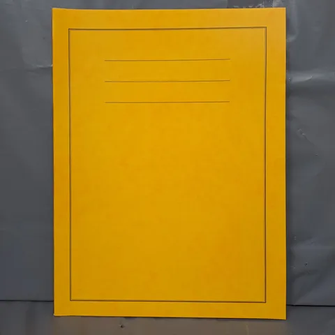 BOX OF APPROXIMATELY 50 CLASSIC PROJECT LINED A4 BOOKS IN YELLOW