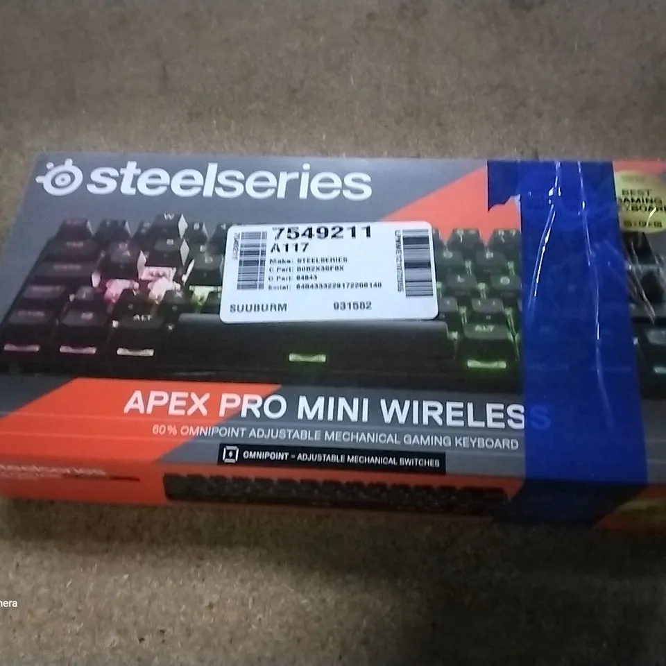 STEELSERIES APEX PRO MINI WIRELESS GAMING KEYBOARD 