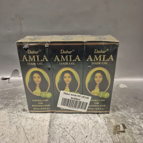 LOT OF 6 DABUR AMLA HAIR OIL - 200ML PER PACK
