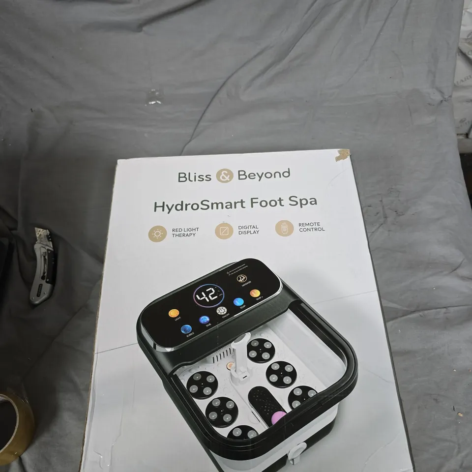 BLISS & BEYOND HYDROSMART FOOT SPA – BOXED
