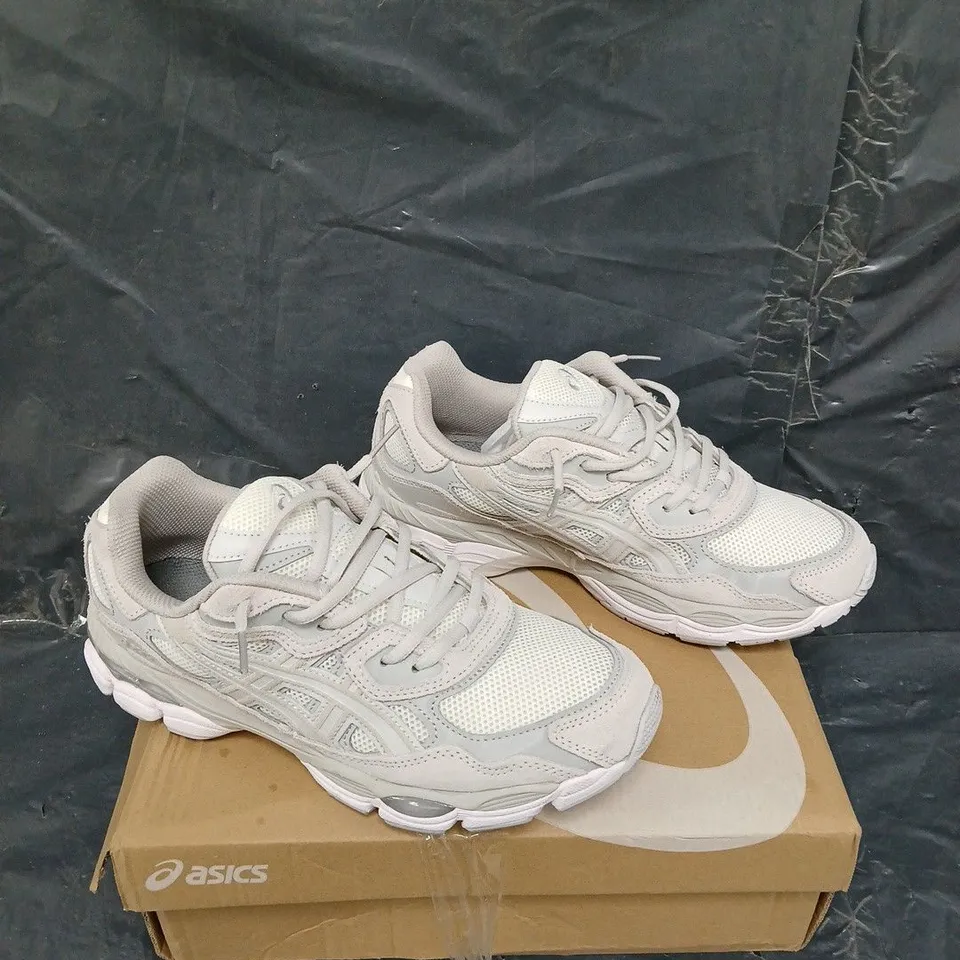 BOXED PAIR OF ASICS GEL-NYC CLOUD GREY UK 7.5