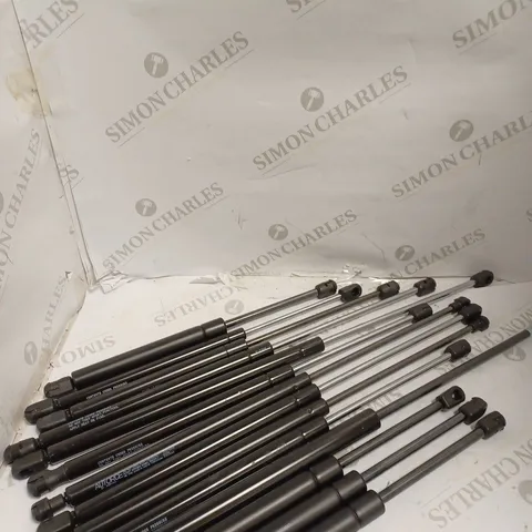 BOX OF 14 ASSORTED UNIVERSAL GAS STRUTS IN VARIOUS LENGTHS