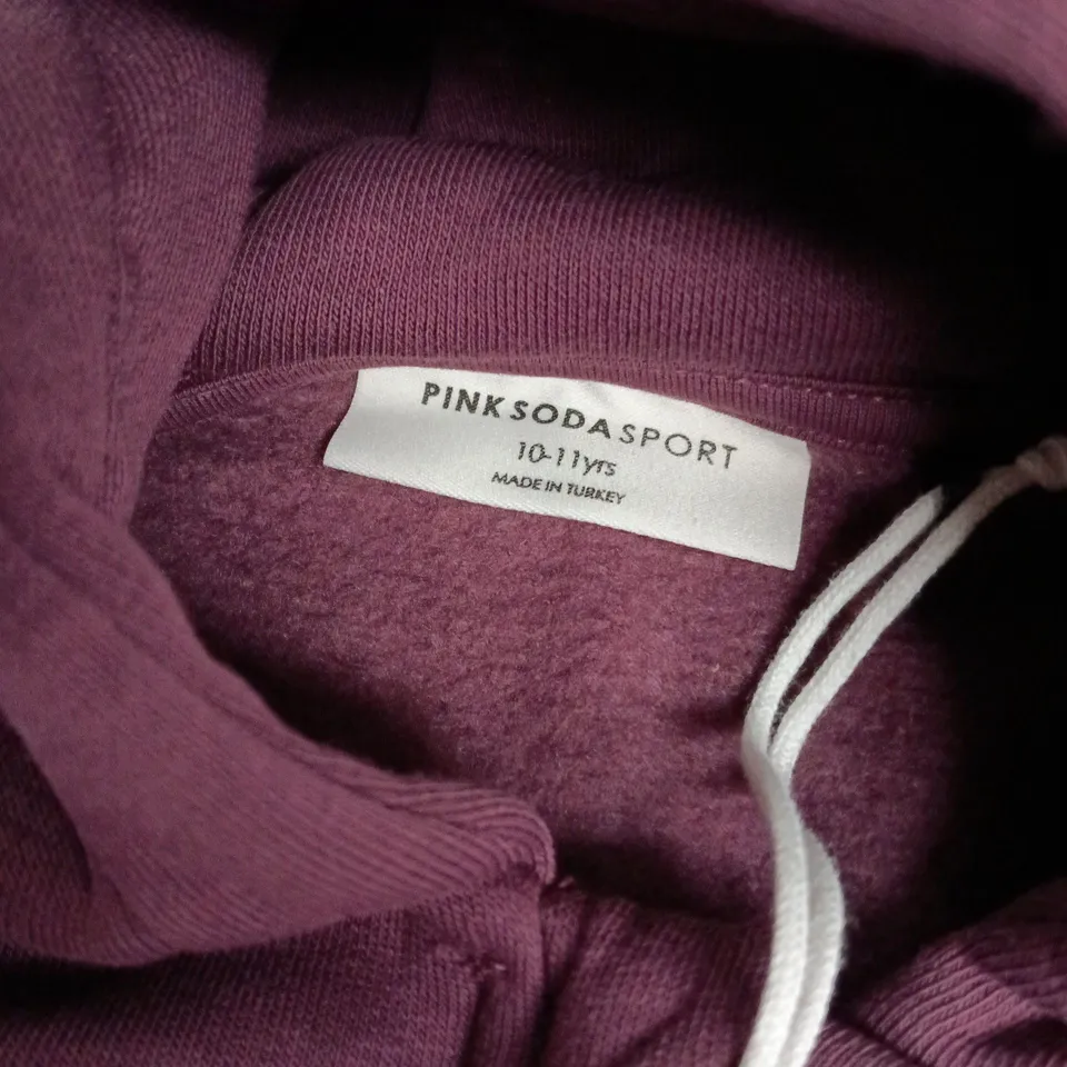 PINK SODA SPORT KIDS' ZIP HOODIE – PURPLE, UK SIZE 10–11 YEARS