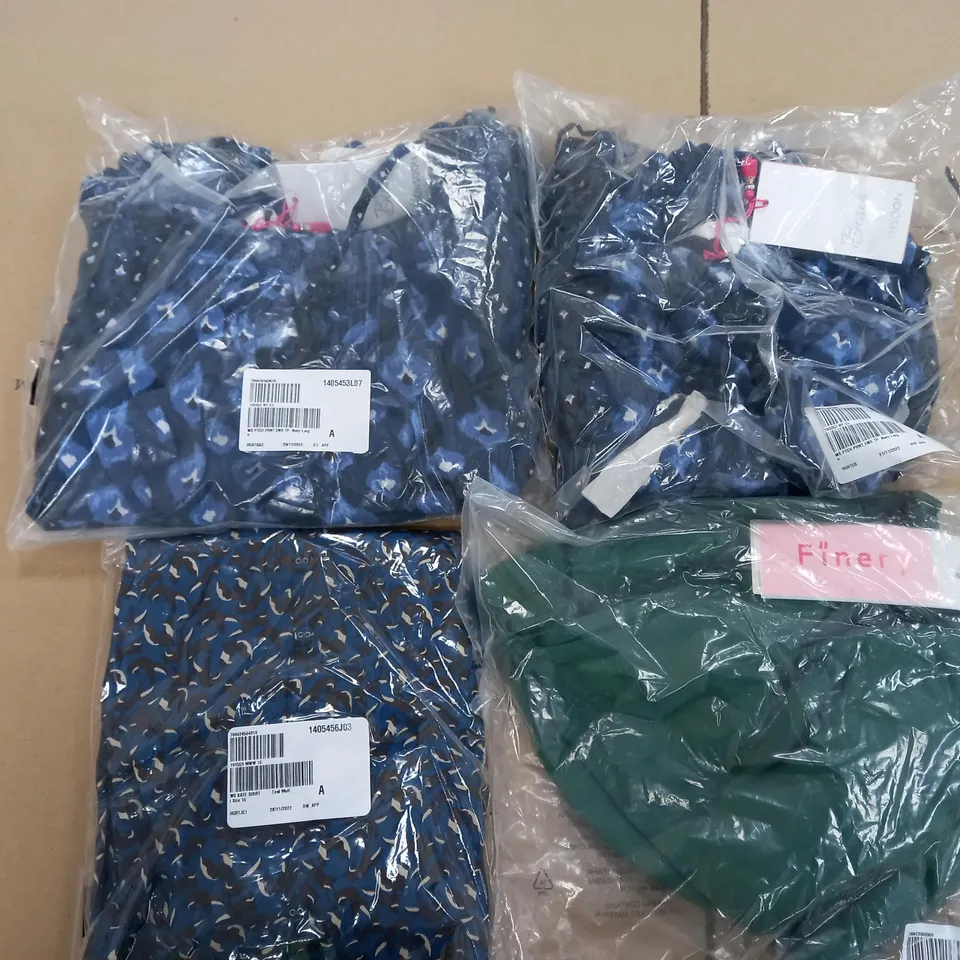 BOX OF APPROXIMATELY 20 ASSORTED ITEMS OF CLOTHING TO INCLUDE MONSOON, FINERY, WHITE STUFF, ETC
