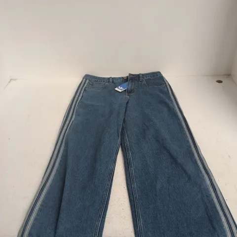 ADIDAS BLUE DENIM JEANS WITH SIDE STRIPE – MEN’S 28/32