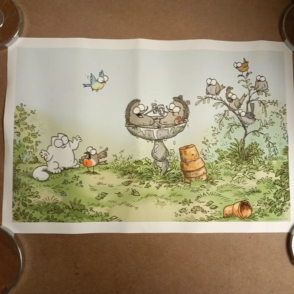 SIMON'S CAT "HOT TUB" ART PRINT