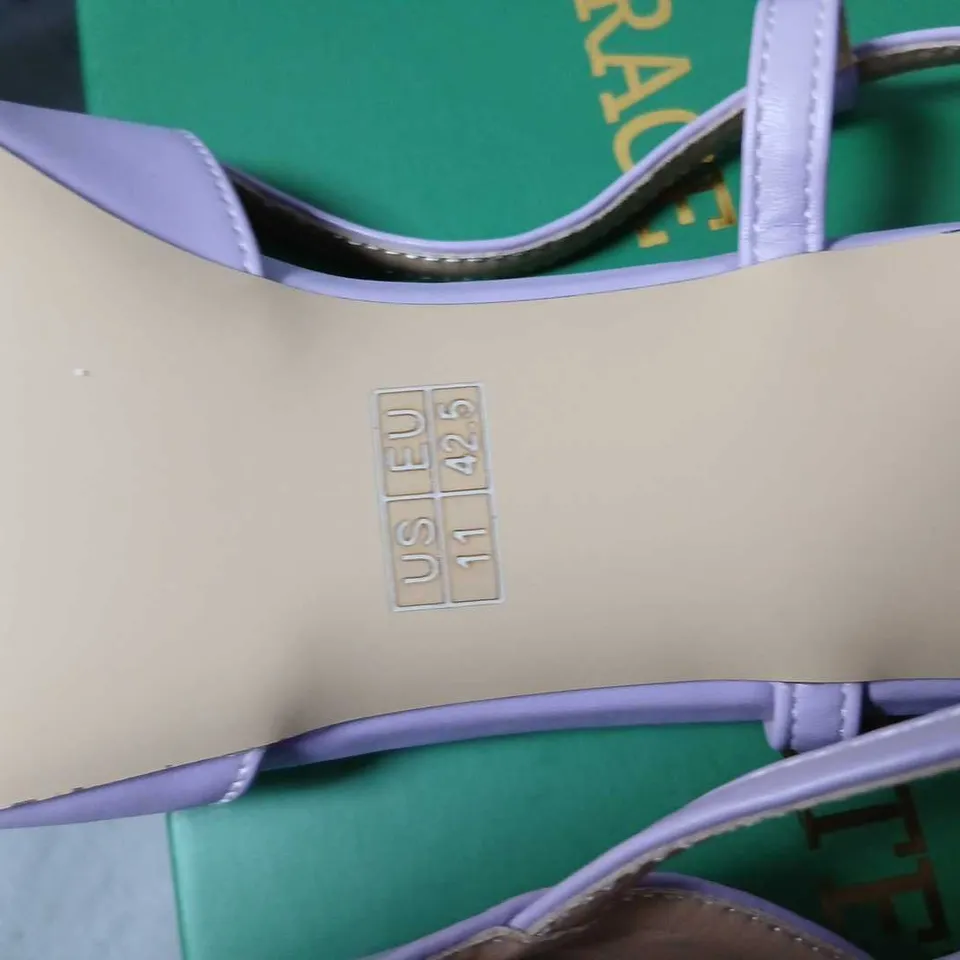GRACE EVERY STEP WOMEN'S LAVENDER SLINGBACK HEELS – BOXED (US 11 / EU 42)