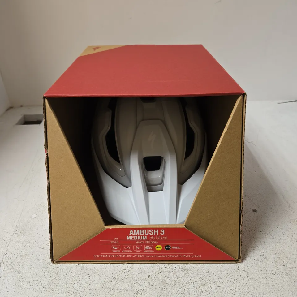 SPECIALIZED AMBUSH 3 HELMET – WHITE – SIZE M
