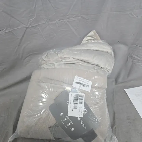 COZEE HOME FAUX MINK & FLEECE 4 PIECE DUVET SET DOUBLE GREY