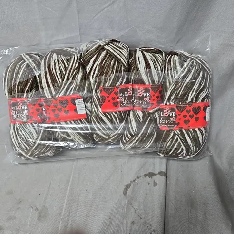 MY LOVE YARN – VARIEGATED YARN SKEINS, PACK OF 5 