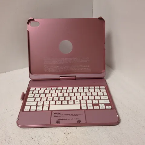 SMART KEYBOARD FOR IPAD – PINK (USB/BLUETOOTH KEYBOARD CASE)