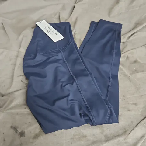 SWEATY BETTY ALL DAY MATERNITY LEGGINGS IN NAVY BLUE SIZE M