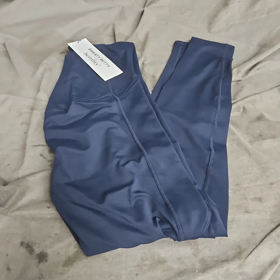SWEATY BETTY ALL DAY MATERNITY LEGGINGS IN NAVY BLUE SIZE S