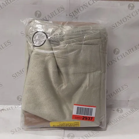 BAGGED POLYESTER ROOM DARKENING CURTAIN PAIR - 117 x 228cm