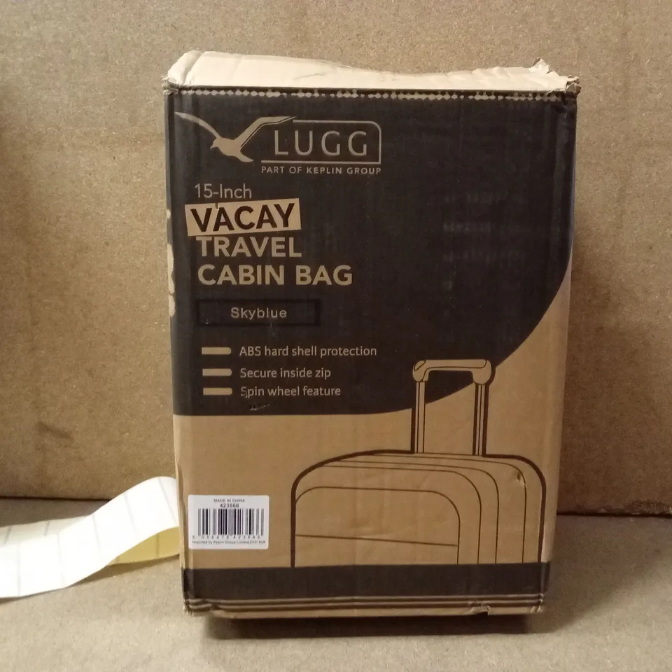 BOXED LUGG - VACAY TRAVEL CABIN BAG SKYBLUE
