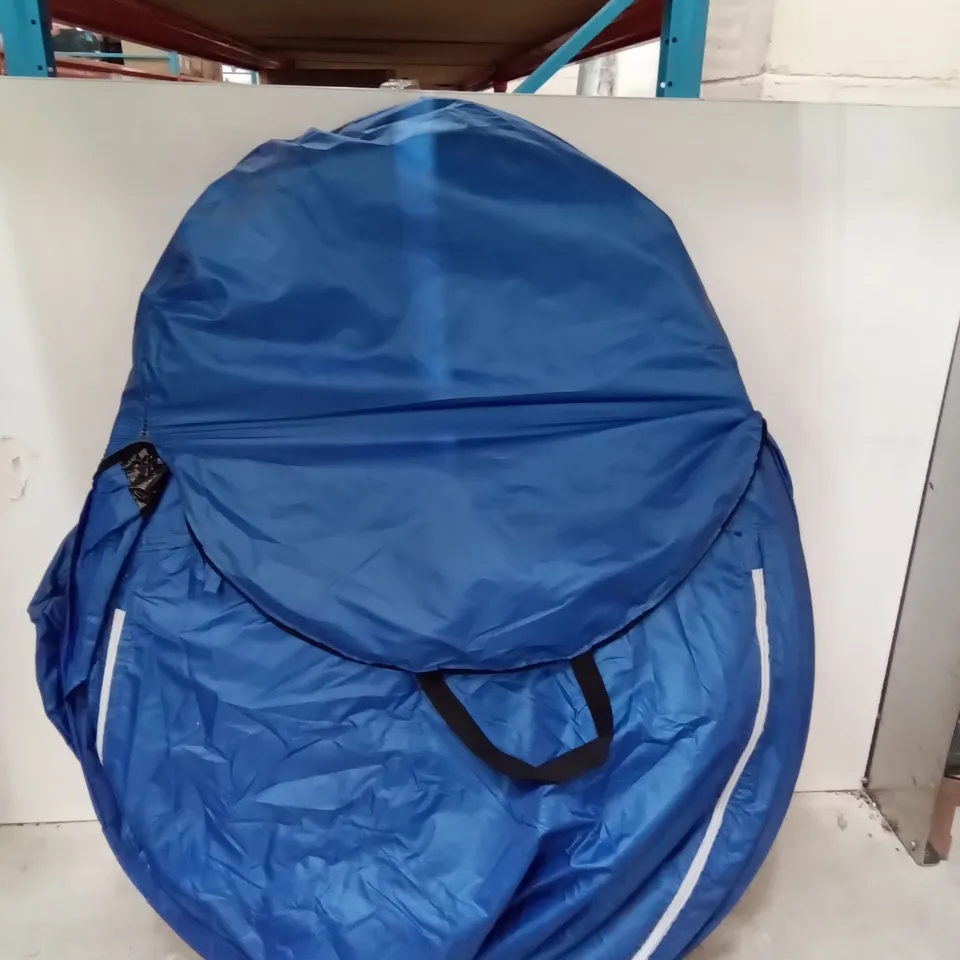 UNPACKAGED BLUE POP UP TENT