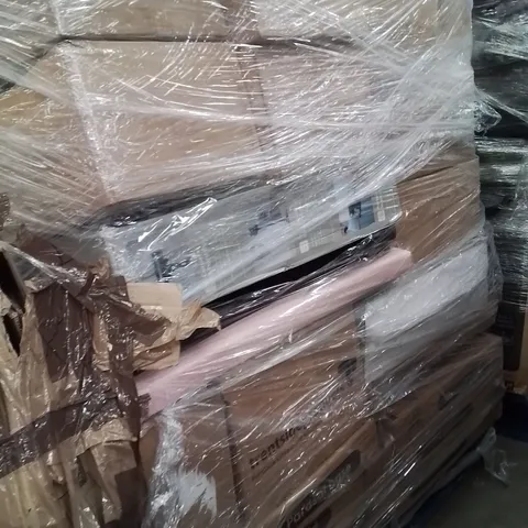 PALLET OF ASSORTED HOUSEHOLD GOODS AND PRODUCTS TO INCLUDE;PARASOL BASE,CAMPING CHAIR,VACUUM CLEANER,SUITCASE