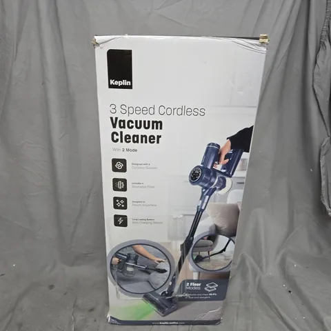 BOXED KEPLIN 3 SPEED CORDLESS VACUUM CLEANER