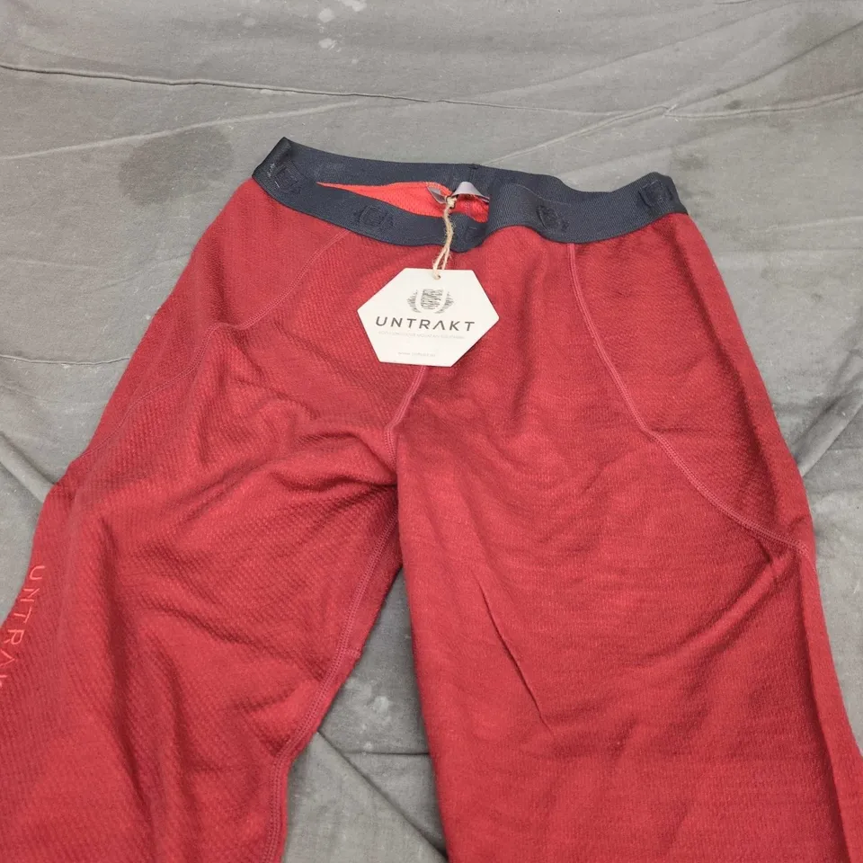 UNTRAKT WOMEN'S MERINO 3/4 TIGHTS – RED, SIZE M