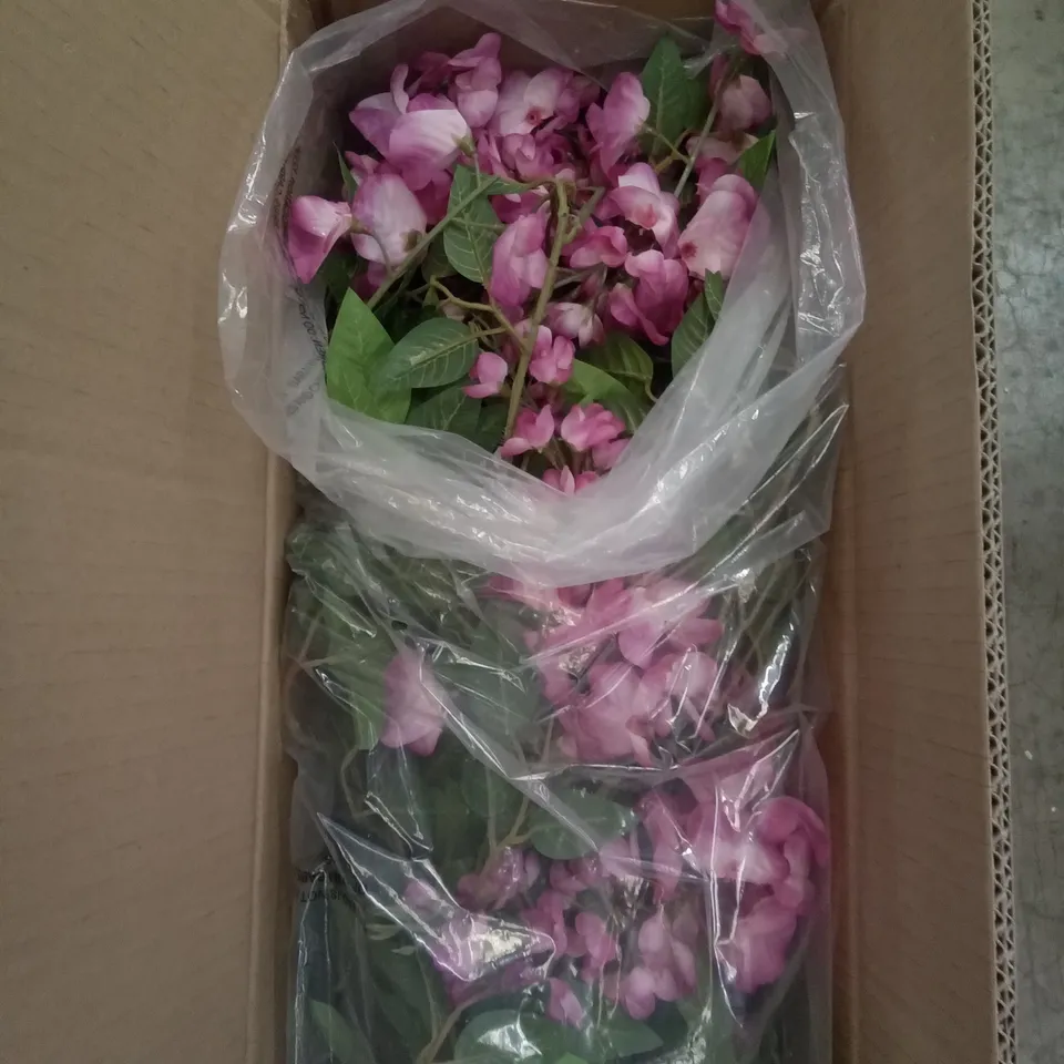 THREE BOXED LARGE ARTIFICIAL WISTERIA TREES 120cm