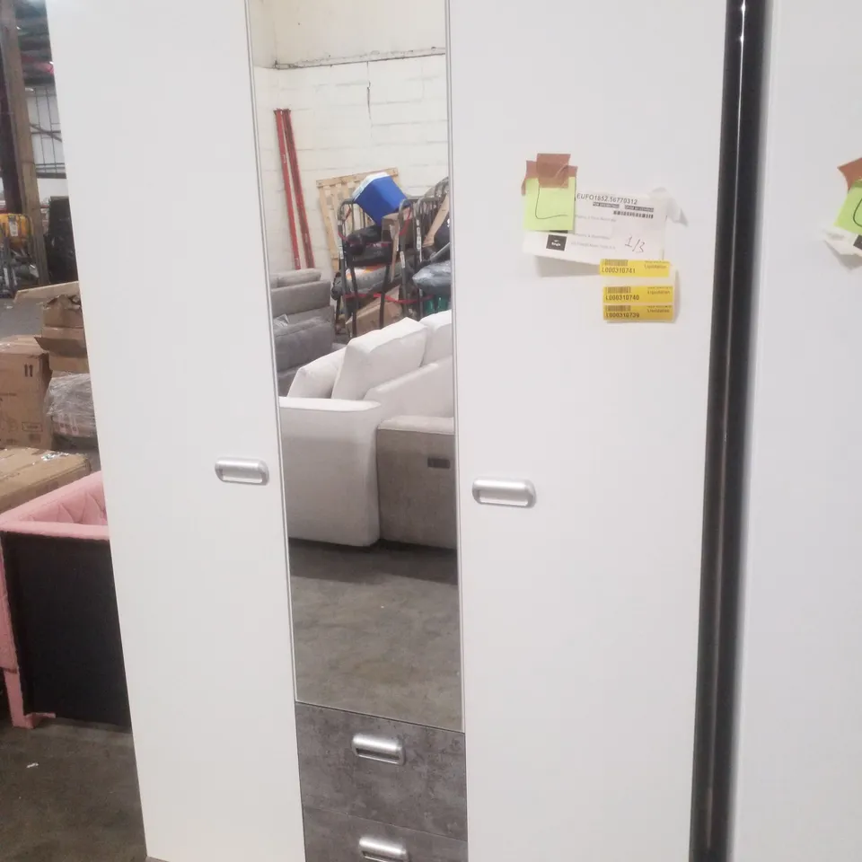 BEARUP 2 DOOR WARDROBE - LIGHT GREY 