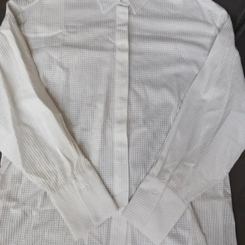MASSIMO DUTTI LONG SLEEVE BUTTON-UP SHIRT IN WHITE SIZE XS