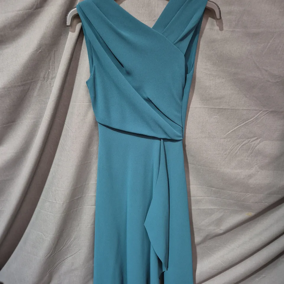 REISS TEAL WRAP DRESS – UK 8 (EU 36)