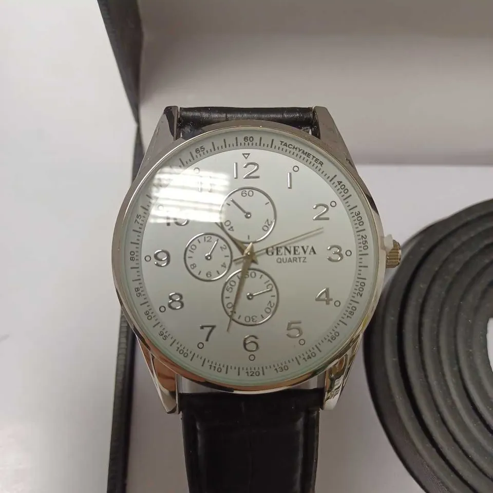 GENEVA WRISTWATCH GENT'S GIFT SET 
