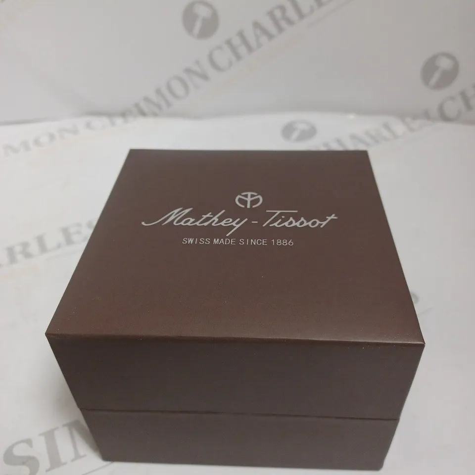 BOXED MATHEY TISSOT GENTS SWISS MADE URBAN WATCH - BLUE