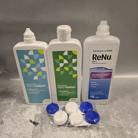 APPROXIMATELY 25 ASSORTED CONTACT LENS SOLUTION PRODUCTS - COLLECTION ONLY