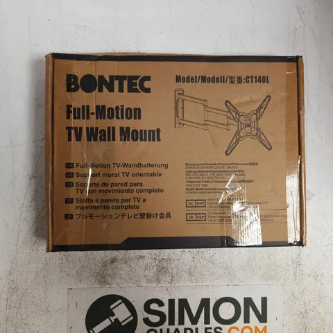 BOXED BONTEC FULL-MOTION TV WALL MOUNT – MODEL CT140L