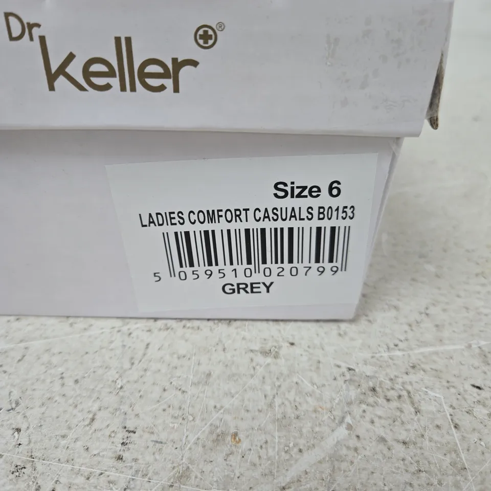 DR KELLER LADIES COMFORT CASUALS – GREY, UK 6