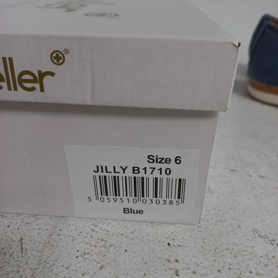 DR KELLER JILLY B1710 BLUE SLIP-ON SHOES - UK 6