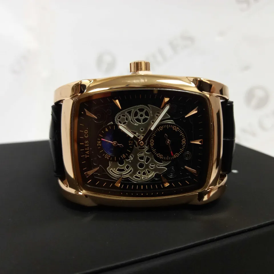 TALIS CO TWO TONE LEATHER STRAP WATCH RRP £550