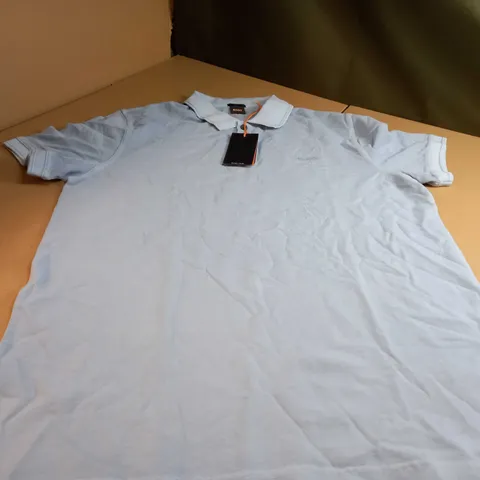 BOSS SLIM FIT LIGHT BLUE/LOGO POLO - XXL