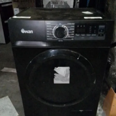 BOXED SWAN 8KG LOAD, 1400 SPIN FREESTANDING WASHING MACHINE - BLACK