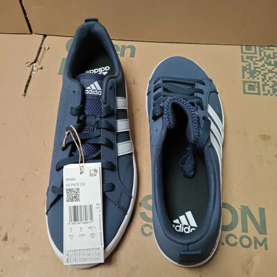 UNBOXED ADIDAS VS PACE 2.0 TRAINERS IN NAVY/BLUE, UK 9 (US 9, EU 43 1/3)