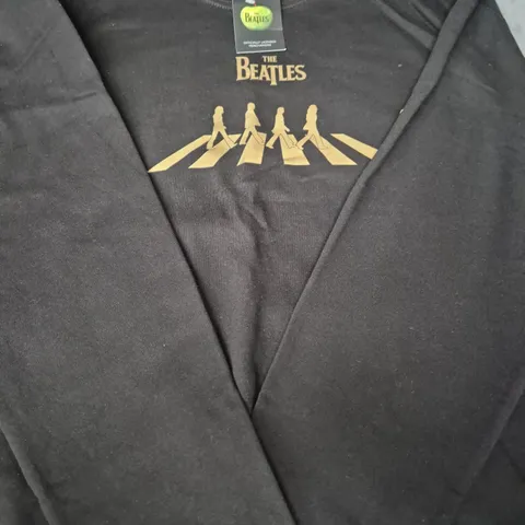 THE BEATLES LONG SLEEVE SWEATSHIRT IN BLACK SIZE XL