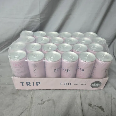 TRIP CBD INFUSED BEVERAGES – CASE OF 24 PINK CANS