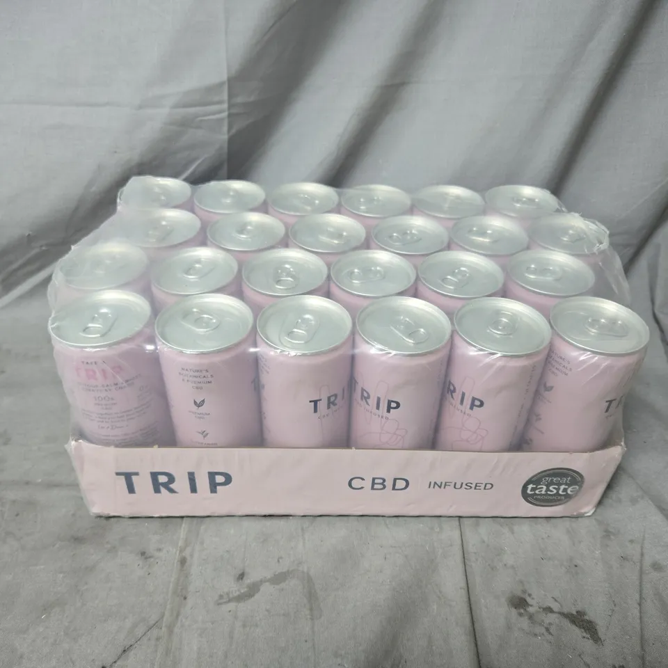 TRIP CBD INFUSED BEVERAGES – CASE OF 24 PINK CANS