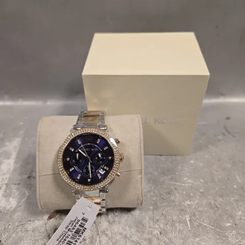 MICHAEL KORS BLUE DIAL WATCH