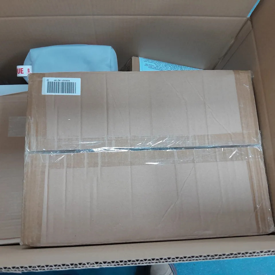 BOX OF APPROX 10 HOUSEHOLD ITEMS TO INCLUDE CLINIQUE FOR MEN ESSENTIALS KIT, OPI NAIL VARNISH ADVENT CALENDER, CRAFTERS COMPANION BUILD A SCENE CARD KIT ETC