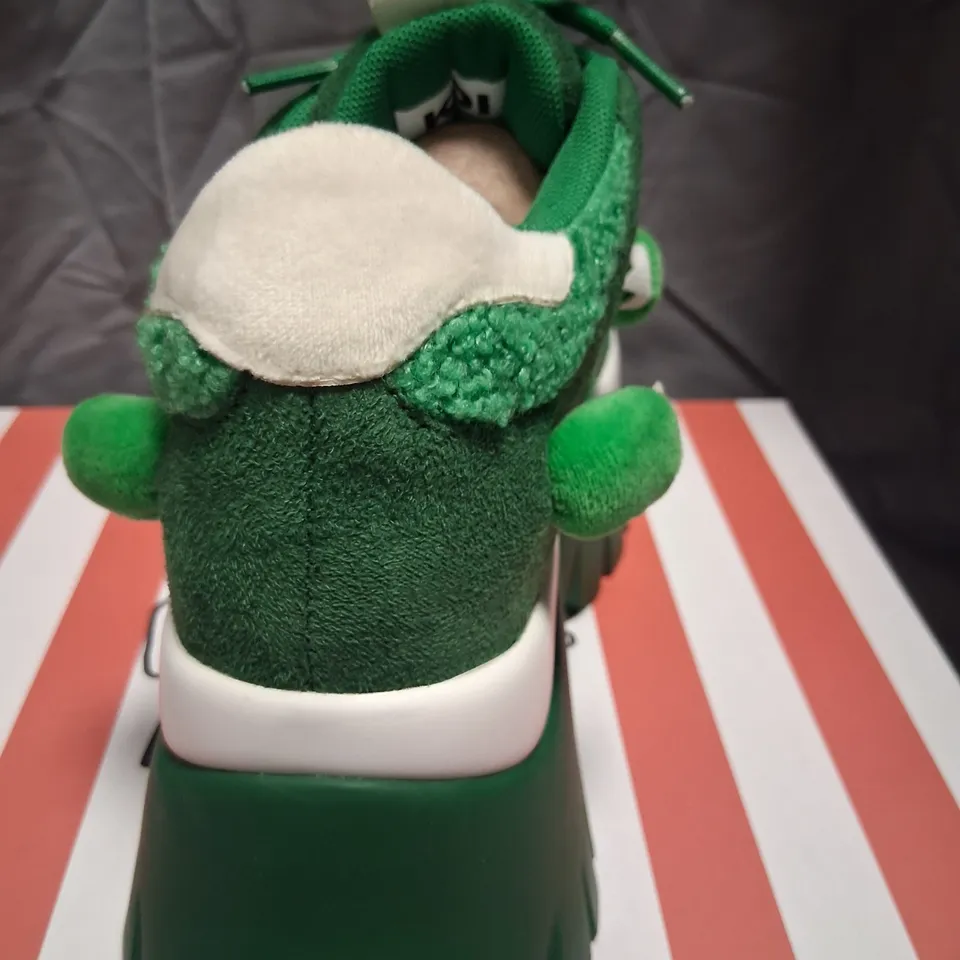 BRAND NEW BOXED KETNIPZ X KOI BEANZILLA PLATFORM TRAINERS GREEN SIZE 3