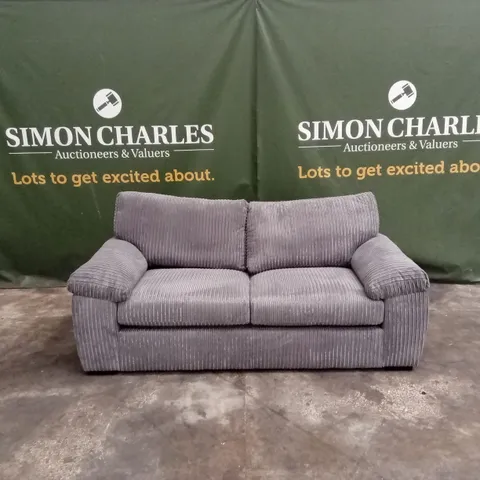 AMALFI STANDARD BACK FABRIC SOFA BED - CHARCOAL