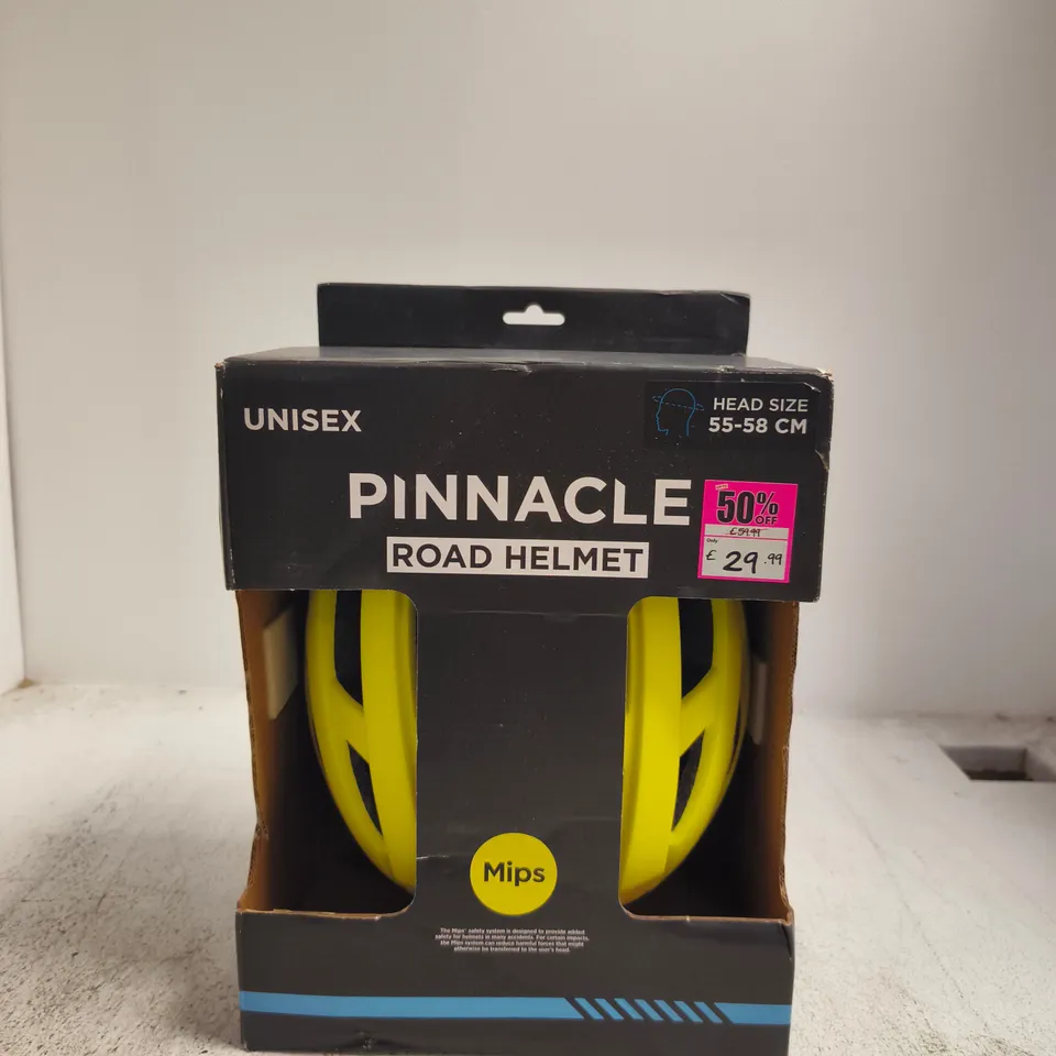 PINNACLE ROAD HELMET – UNISEX, 55–58 CM – MIPS