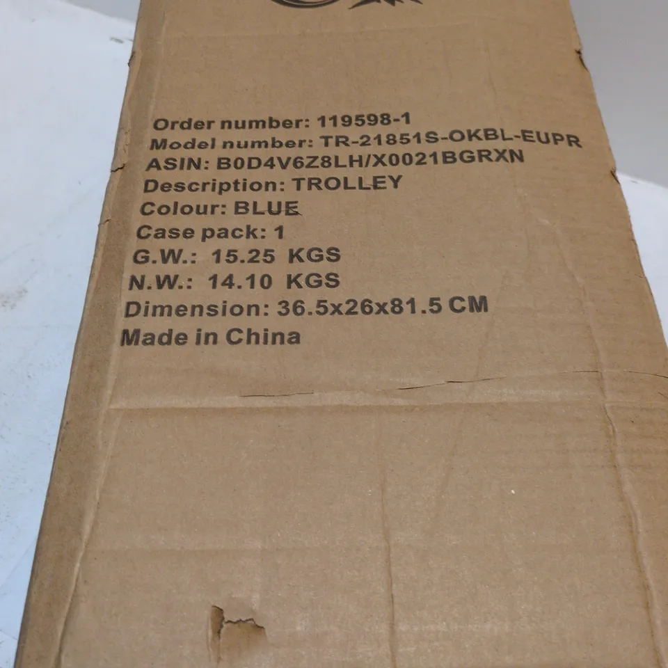 PORTAL TROLLEY – BLUE, MODEL TR-218515-OKBL-EUPR (BOXED)