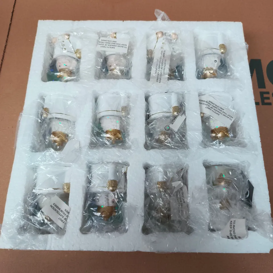 APPROXIMATELY 12 GISELA GRAHAM NUTCRACKER SNOW GLOBE ORNAMENTS