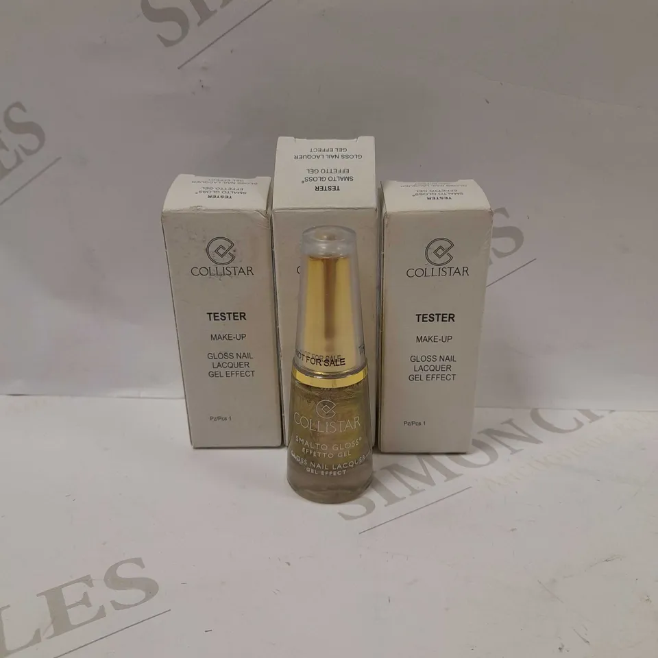 LOT OF APPROX 3 X 6ML COLLISTAR NAIL GLOSS